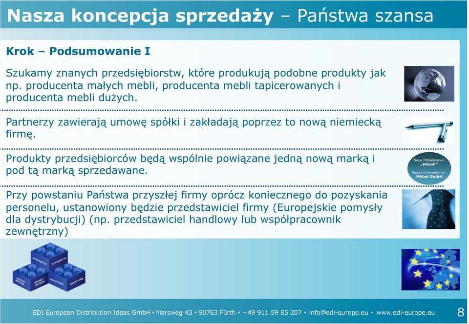 Produkty przedsiębiorców będą wspólnie powiązane jedną nową marką i pod tą marką sprzedawane.