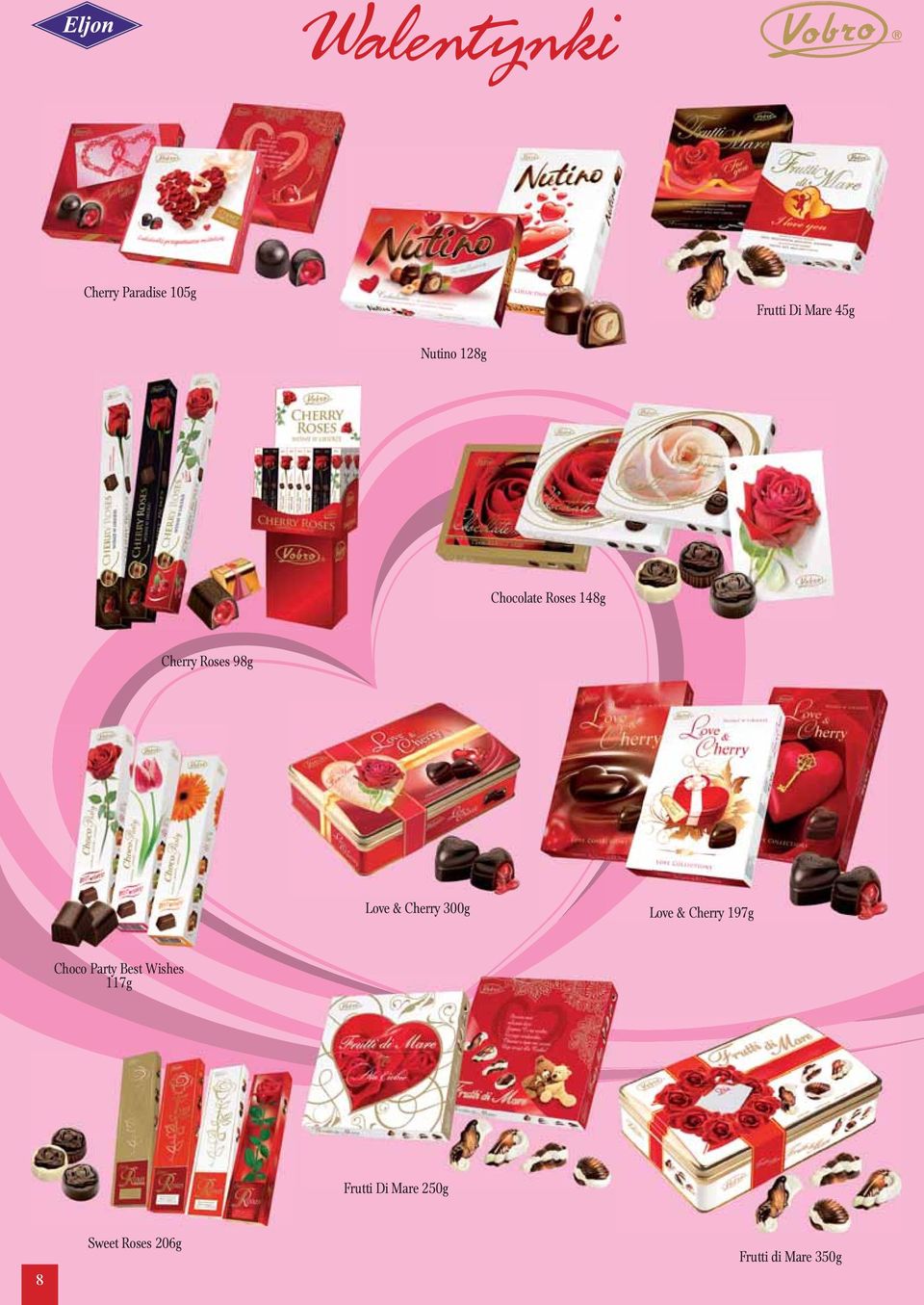 Cherry 300g Love & Cherry 197g Choco Party Best Wishes