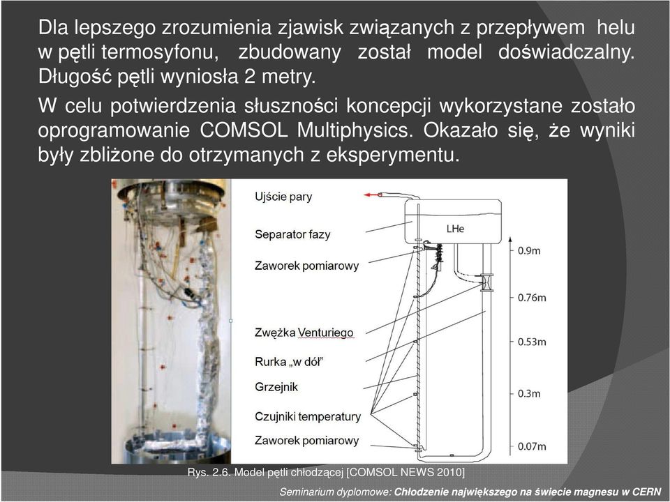 W celu potwierdzenia słuszności koncepcji wykorzystane zostało oprogramowanie COMSOL Multiphysics.