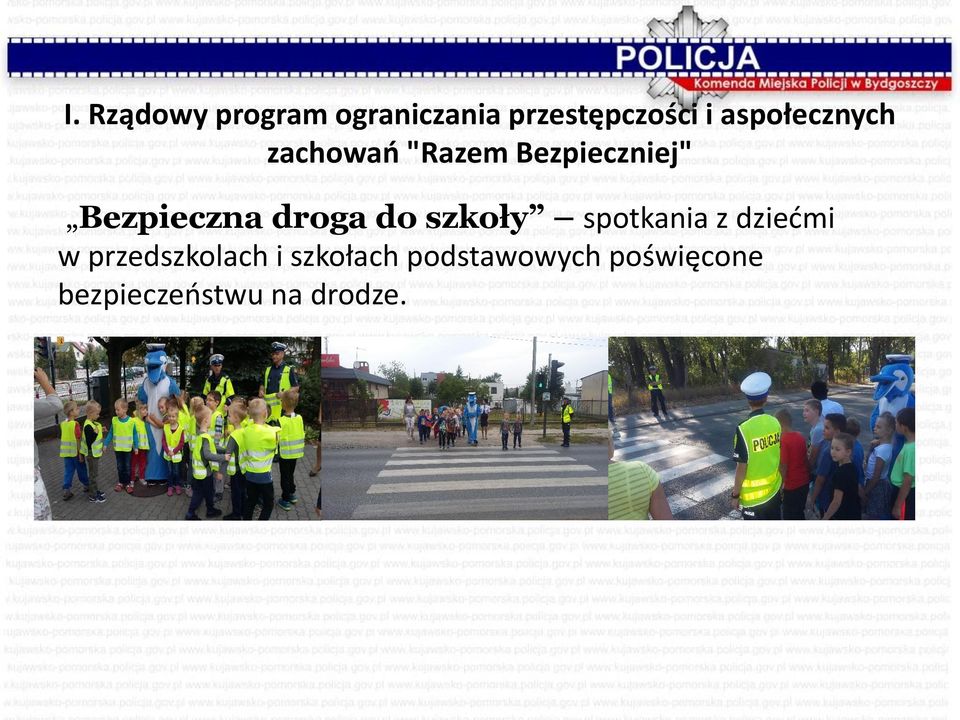 droga do szkoły spotkania z dziećmi w przedszkolach i