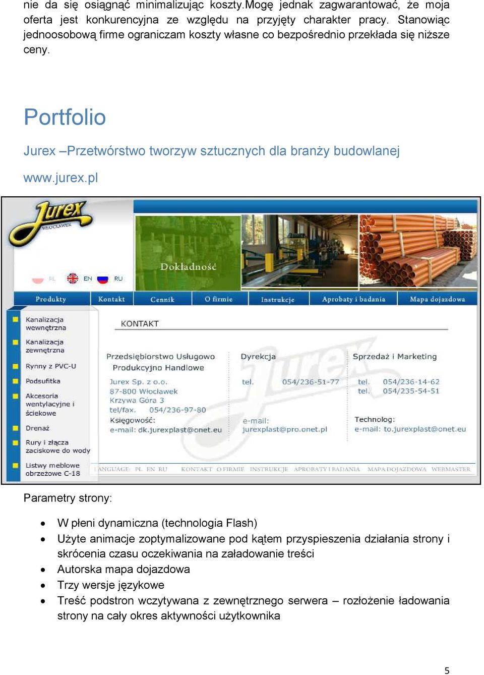 Portfolio Jurex Przetwórstwo tworzyw sztucznych dla branży budowlanej www.jurex.