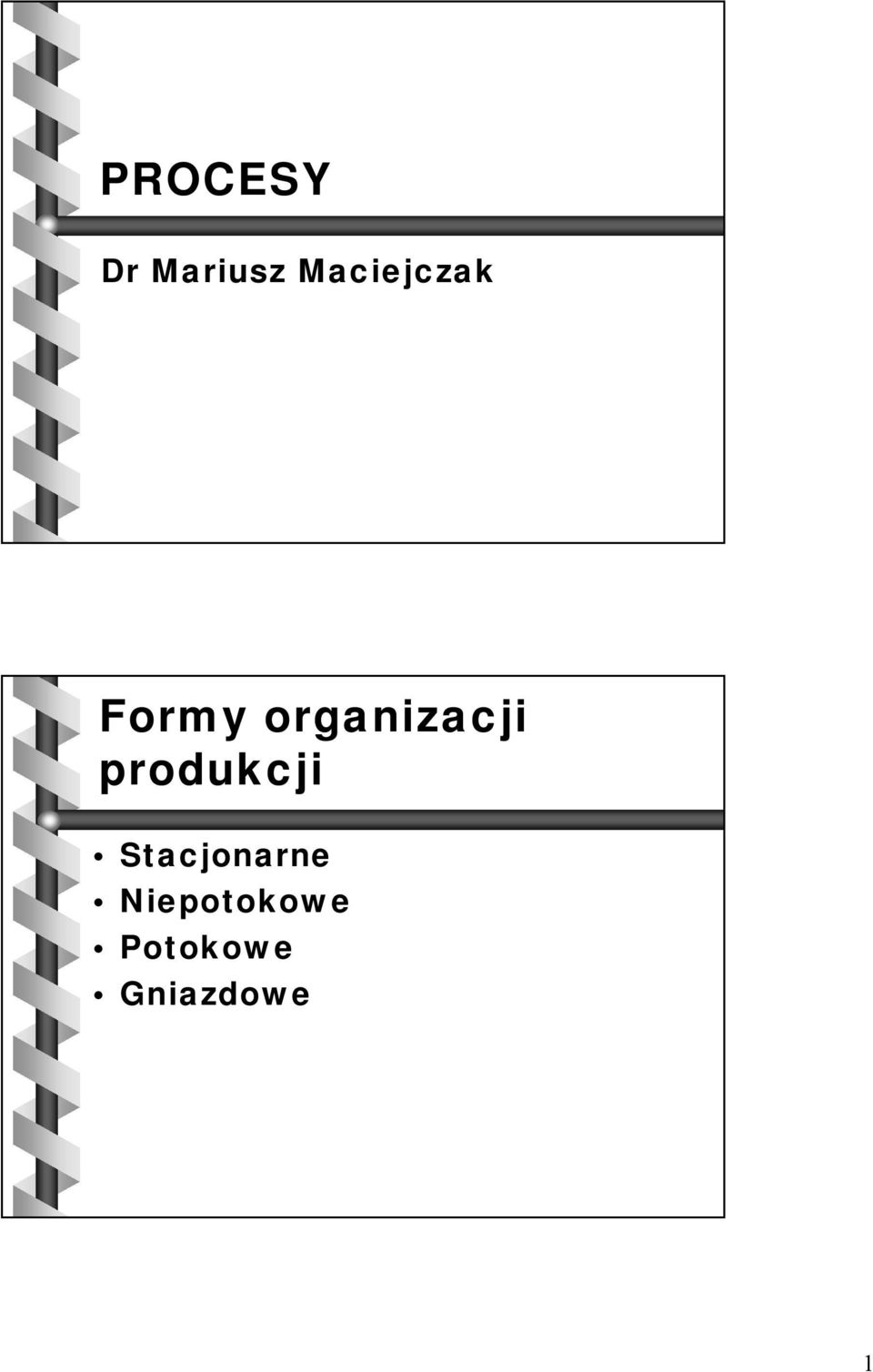 organizacji produkcji