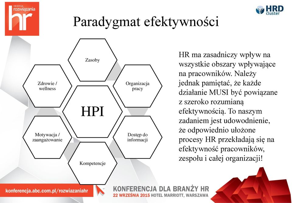 Należy jednak pamiętać, że każde działanie MUSI być powiązane z szeroko rozumianą efektywnością.