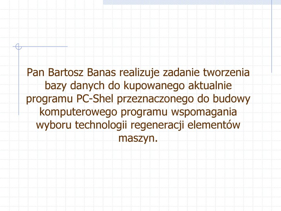 przeznaczonego do budowy komputerowego programu