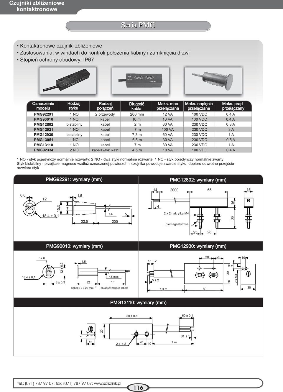 napiêcie prze³¹czane PMG92291 PMG90010 PMG12802 PMG12921 PMG12930 PMG13051 PMG13110 PMG92334 1 NO 1 NO bistabilny 1 NO bistabilny 1 NC 1 NO 2 NO 2 przewody kabel kabel kabel kabel kabel kabel 200 mm