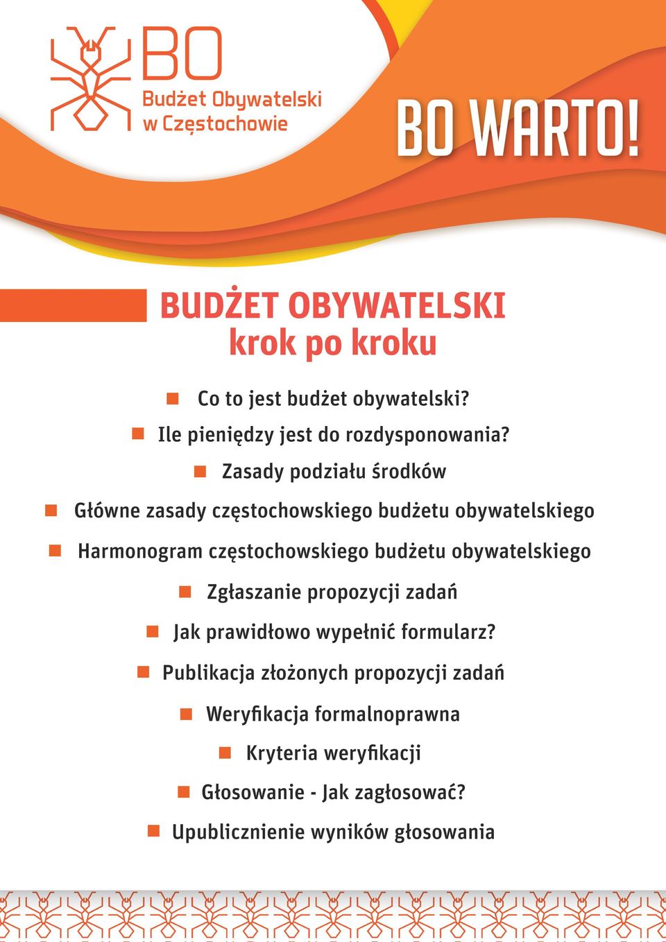 budżetu obywatelskiego Zgłaszanie propozycji zadań Jak prawidłowo wypełnić formularz?