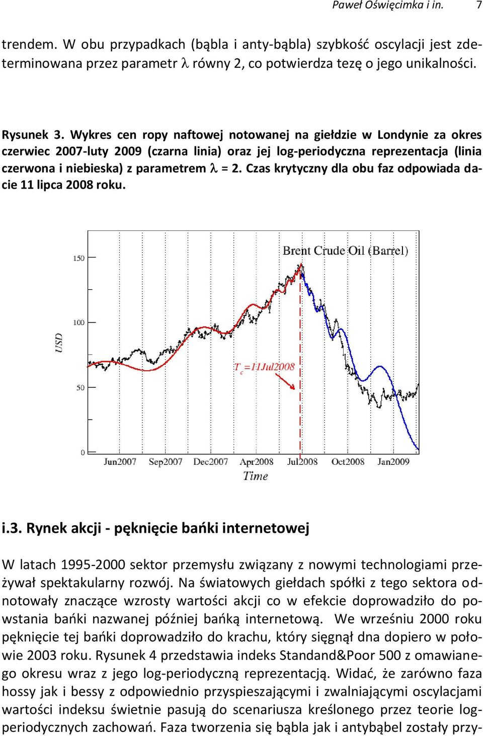 Czas krytyczny dla obu faz odpowiada dacie 11 lipca 2008 roku. i.3.