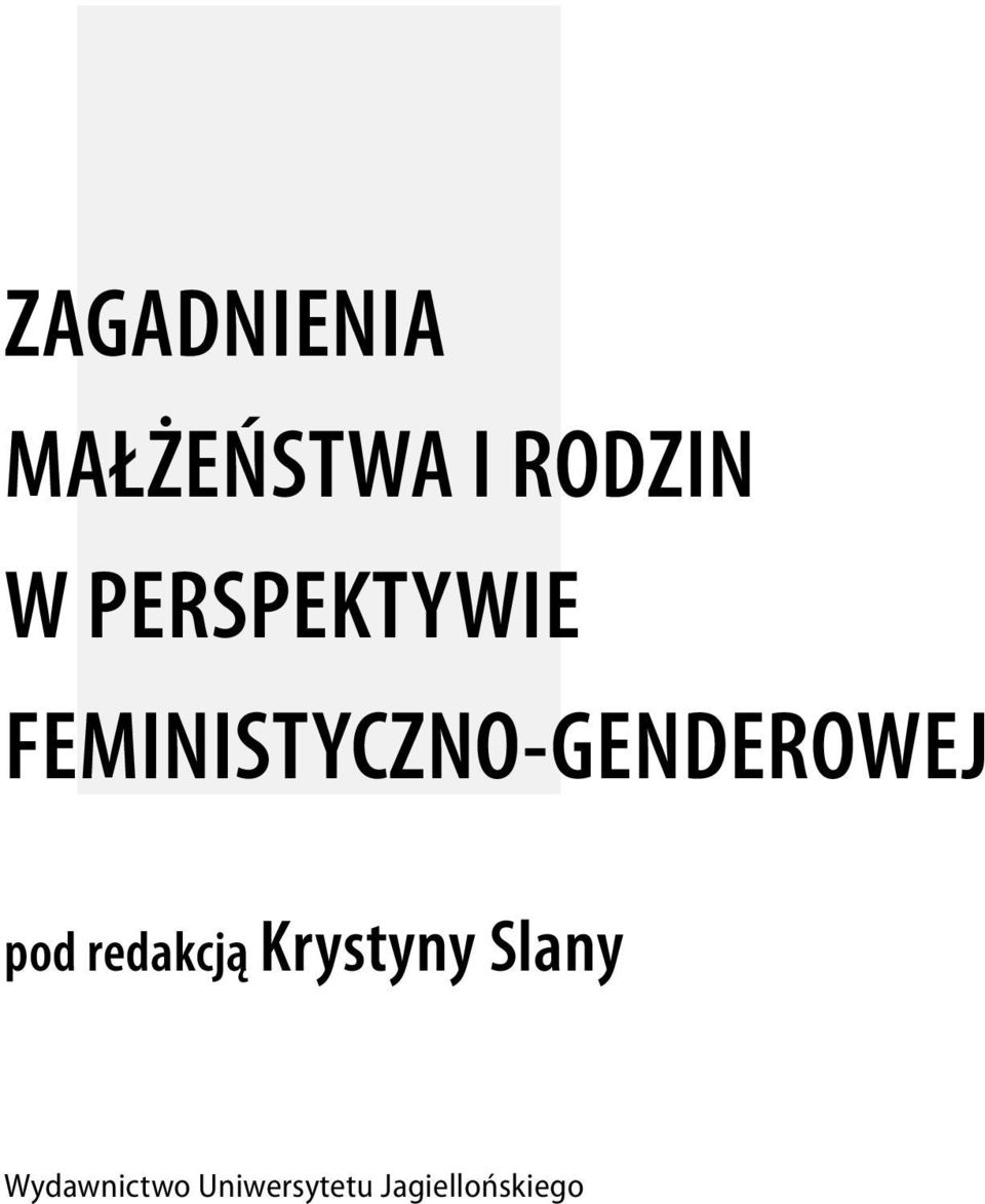 FEMINISTYCZNO-GENDEROWEJ pod