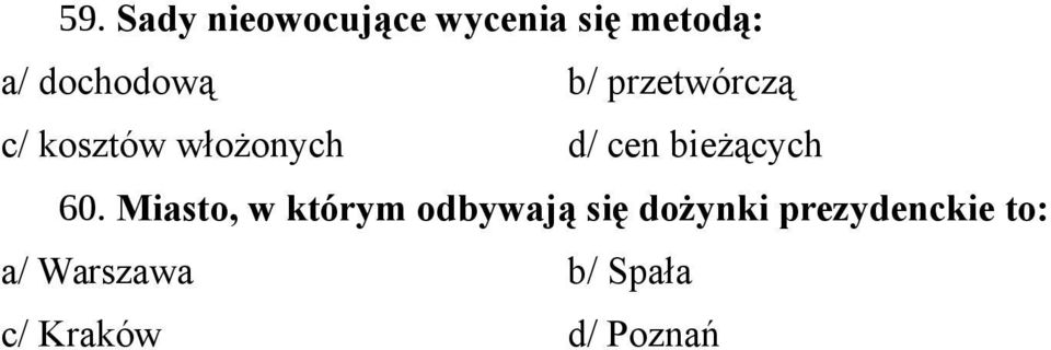 cen bieżących 60.