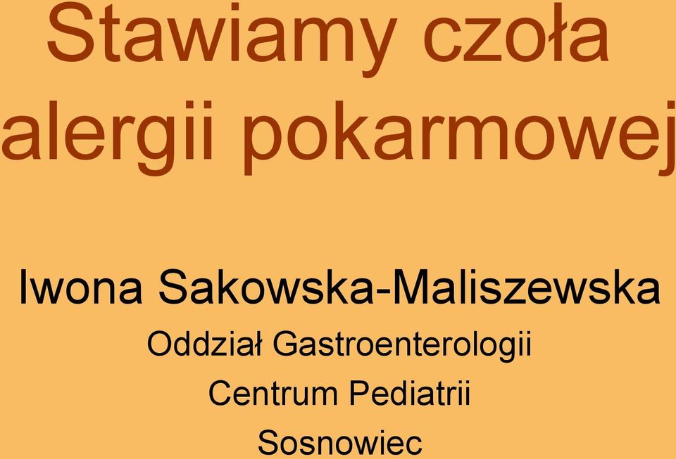 Sakowska-Maliszewska Oddział