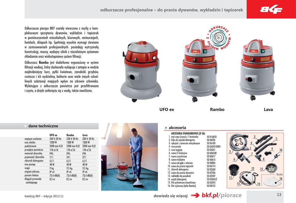 Spełniają wysokie wymogi stawiane w zastosowaniach profesjonalnych: posiadają wytrzymałą konstrukcję, mocny, wydajny silnik z niezależnym systemem chłodzenia oraz wielostopniowy system filtracji.