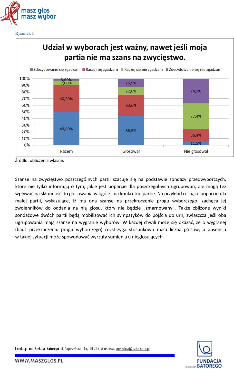 Na przykład rosnące poparcie dla małej partii, wskazujące, iż ma ona szanse na przekroczenie progu wyborczego, zachęca jej zwolenników do oddania na nią głosu, który nie będzie zmarnowany.