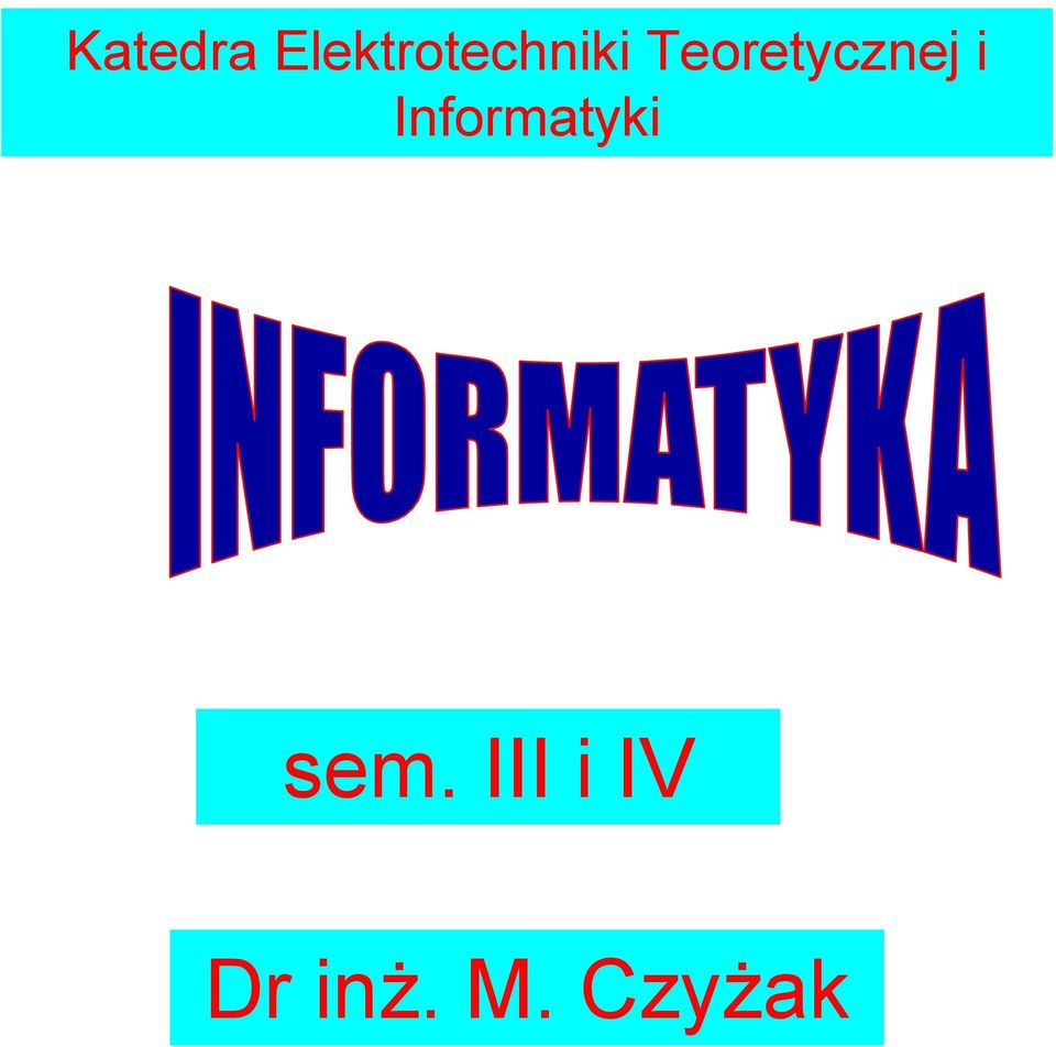 Teoretycznej i