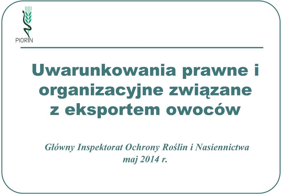 eksportem owoców Główny