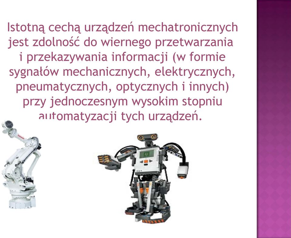 sygnałów mechanicznych, elektrycznych, pneumatycznych,