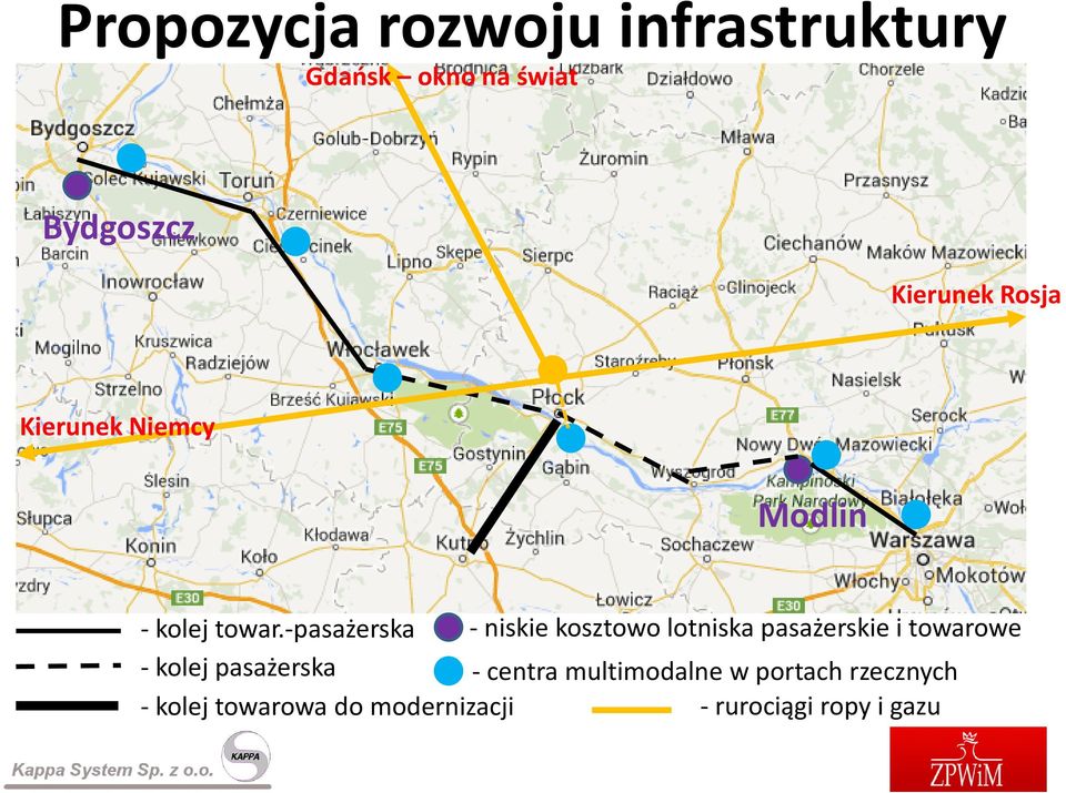 -pasażerska - kolej pasażerska - niskie kosztowo lotniska pasażerskie i