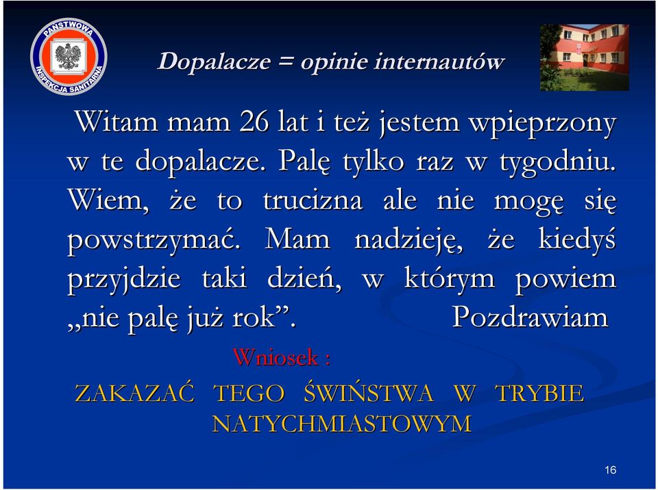 Wiem, że e to trucizna ale nie mogę się powstrzymać.