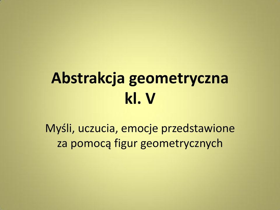 emocje przedstawione za
