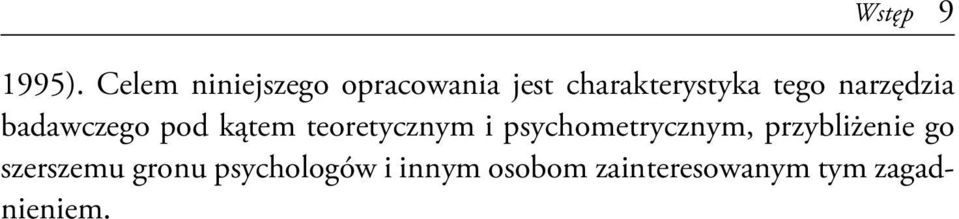 narzędzia badawczego pod kątem teoretycznym i