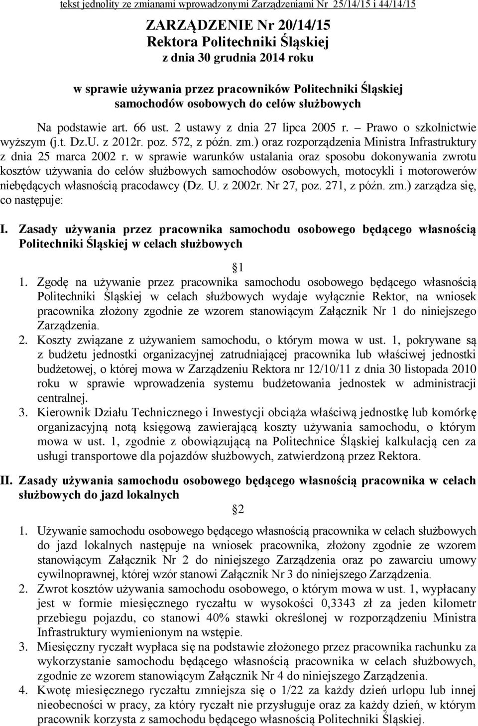 ) oraz rozporządzenia Ministra Infrastruktury z dnia 25 marca 2002 r.