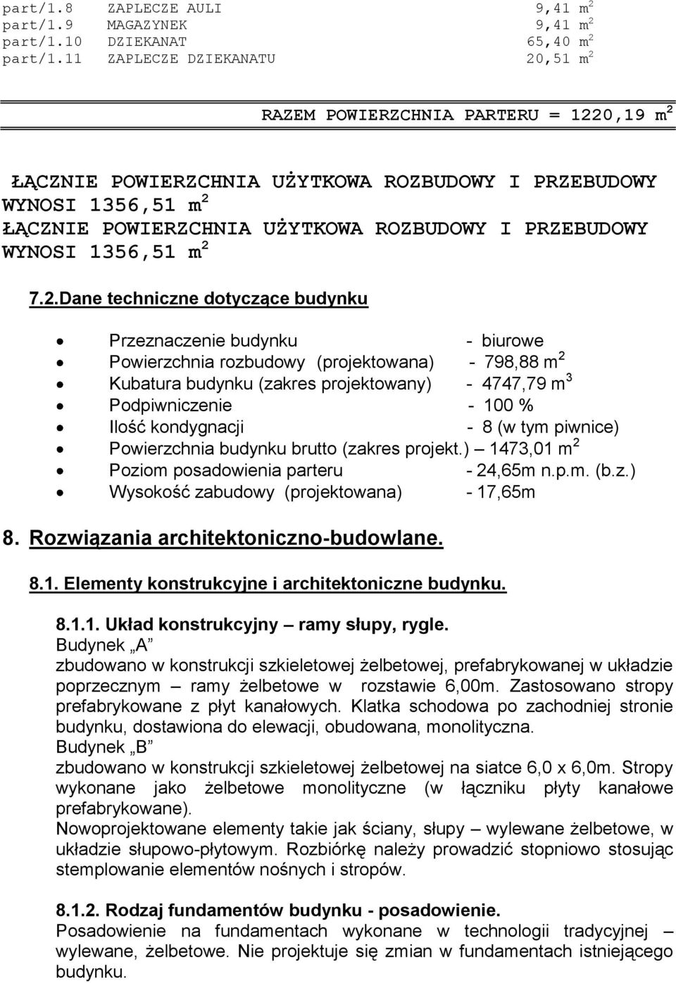 WYNOSI 1356,51 m 2 