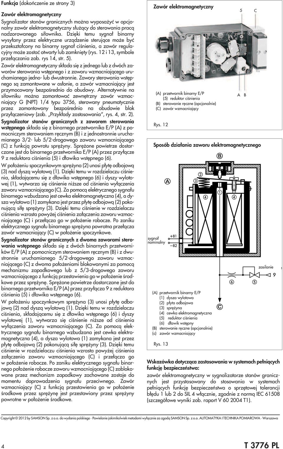 12 i 13, symbole prze³¹czania zob. rys 14, str. 5).