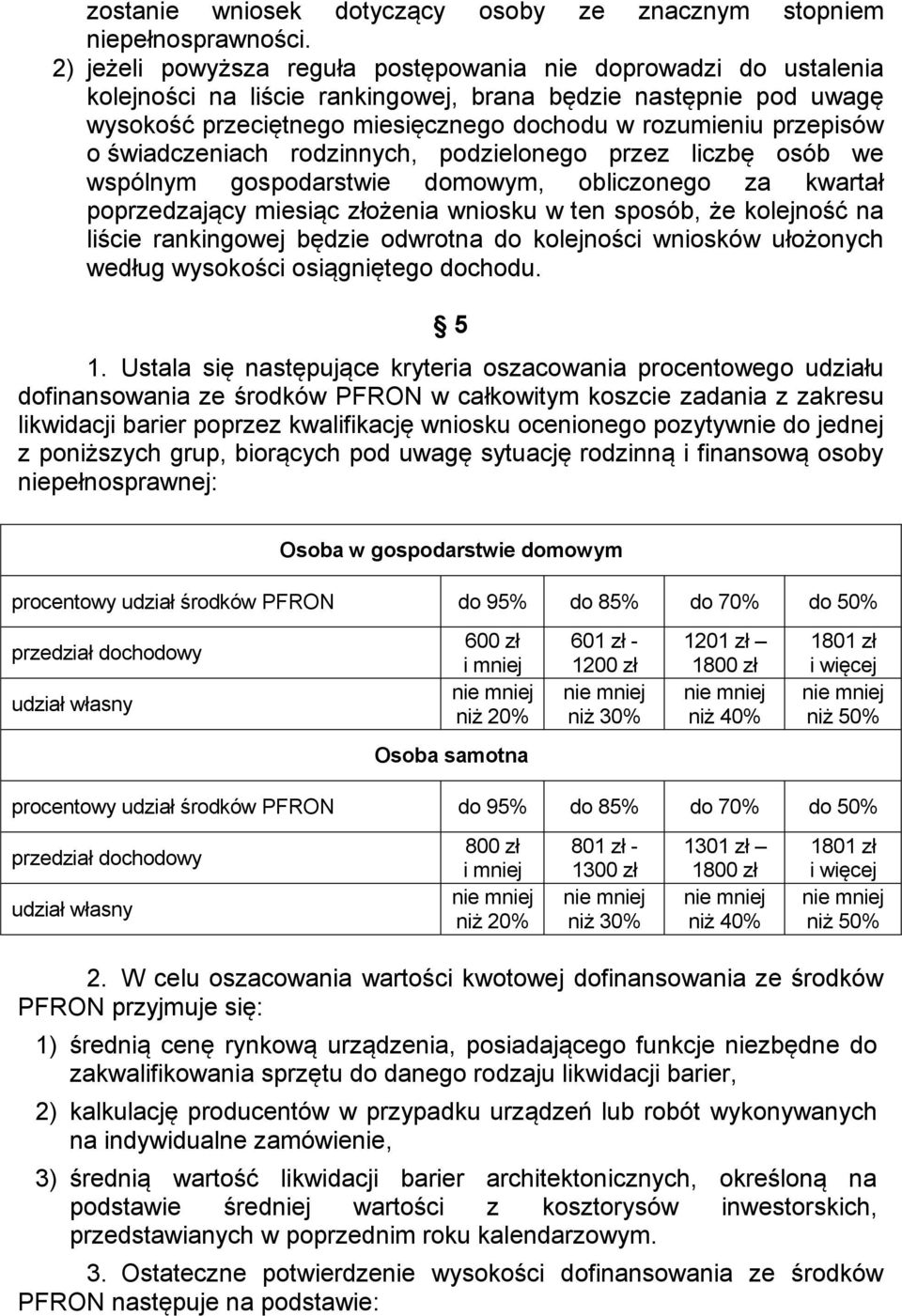 o świadczeniach rodzinnych, podzielonego przez liczbę osób we wspólnym gospodarstwie domowym, obliczonego za kwartał poprzedzający miesiąc złożenia wniosku w ten sposób, że kolejność na liście