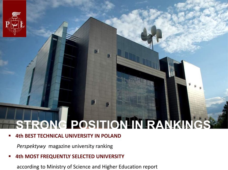 university ranking 4th MOST FREQUENTLY SELECTED