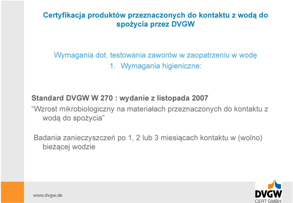 Wzrost mikrobiologiczny na materiałach przeznaczonych do kontaktu z wodą