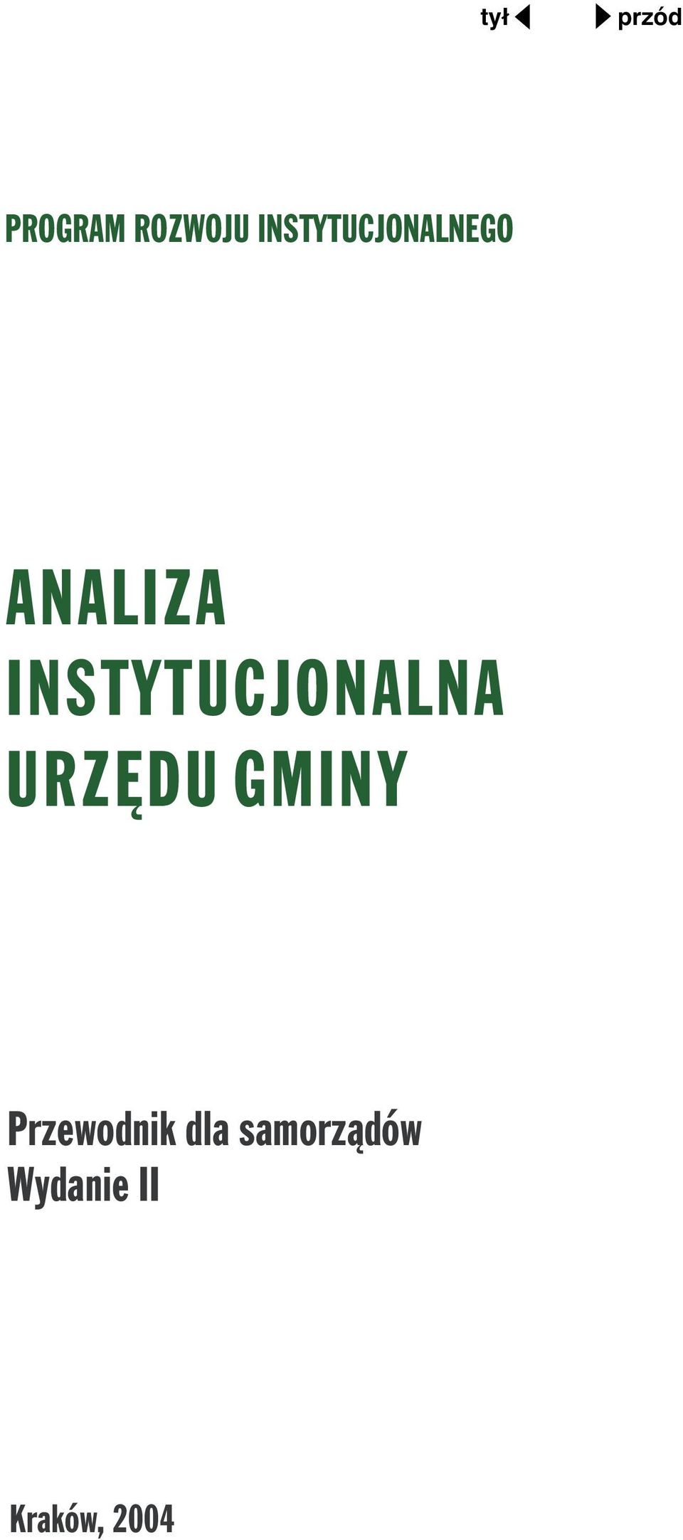 INSTYTUCJONALNA URZĘDU GMINY