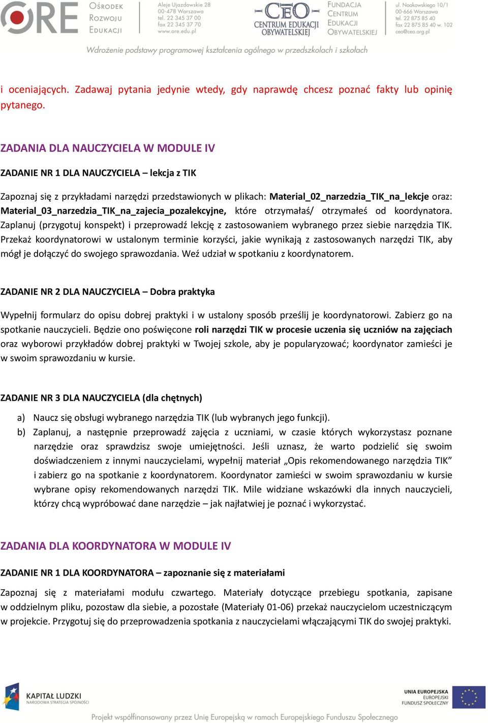 Material_03_narzedzia_TIK_na_zajecia_pozalekcyjne, które otrzymałaś/ otrzymałeś od koordynatora.