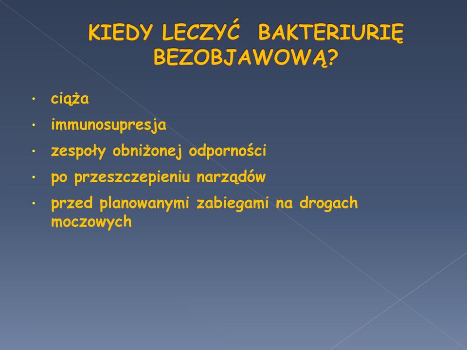 przeszczepieniu narządów przed