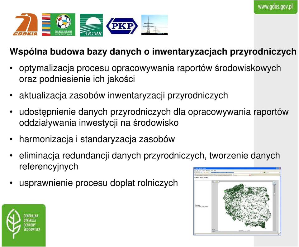 danych przyrodniczych dla opracowywania raportów oddziaływania inwestycji na środowisko harmonizacja i