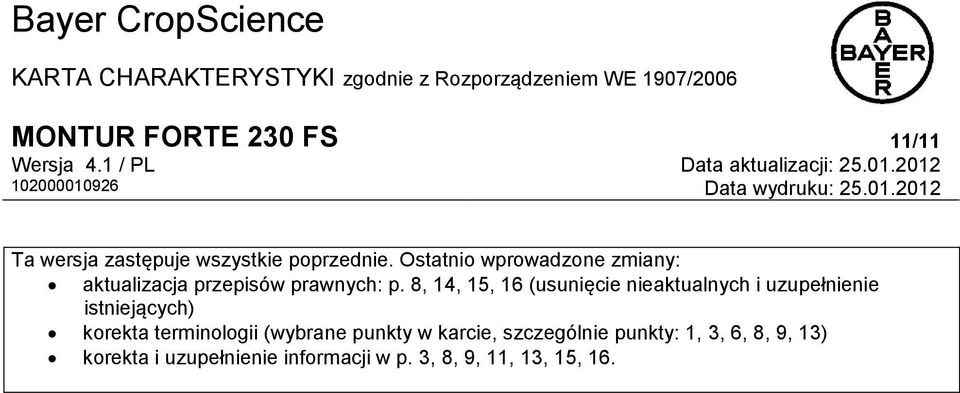 8, 14, 15, 16 (usunięcie nieaktualnych i uzupełnienie istniejących) korekta