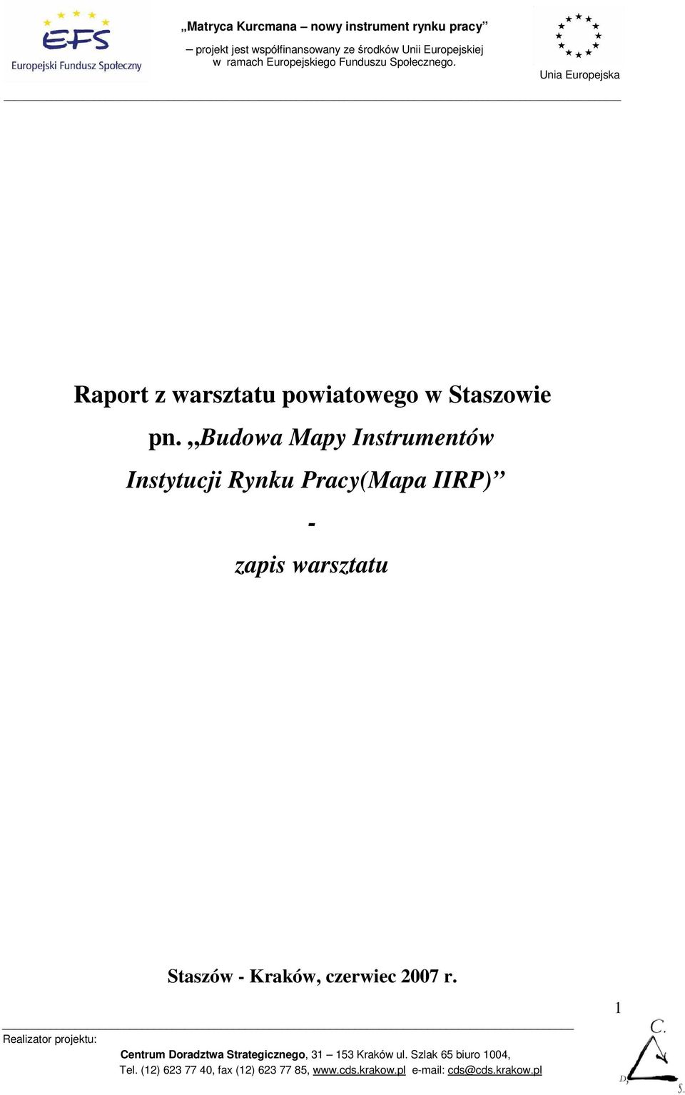 Budowa Mapy Instrumentów Instytucji