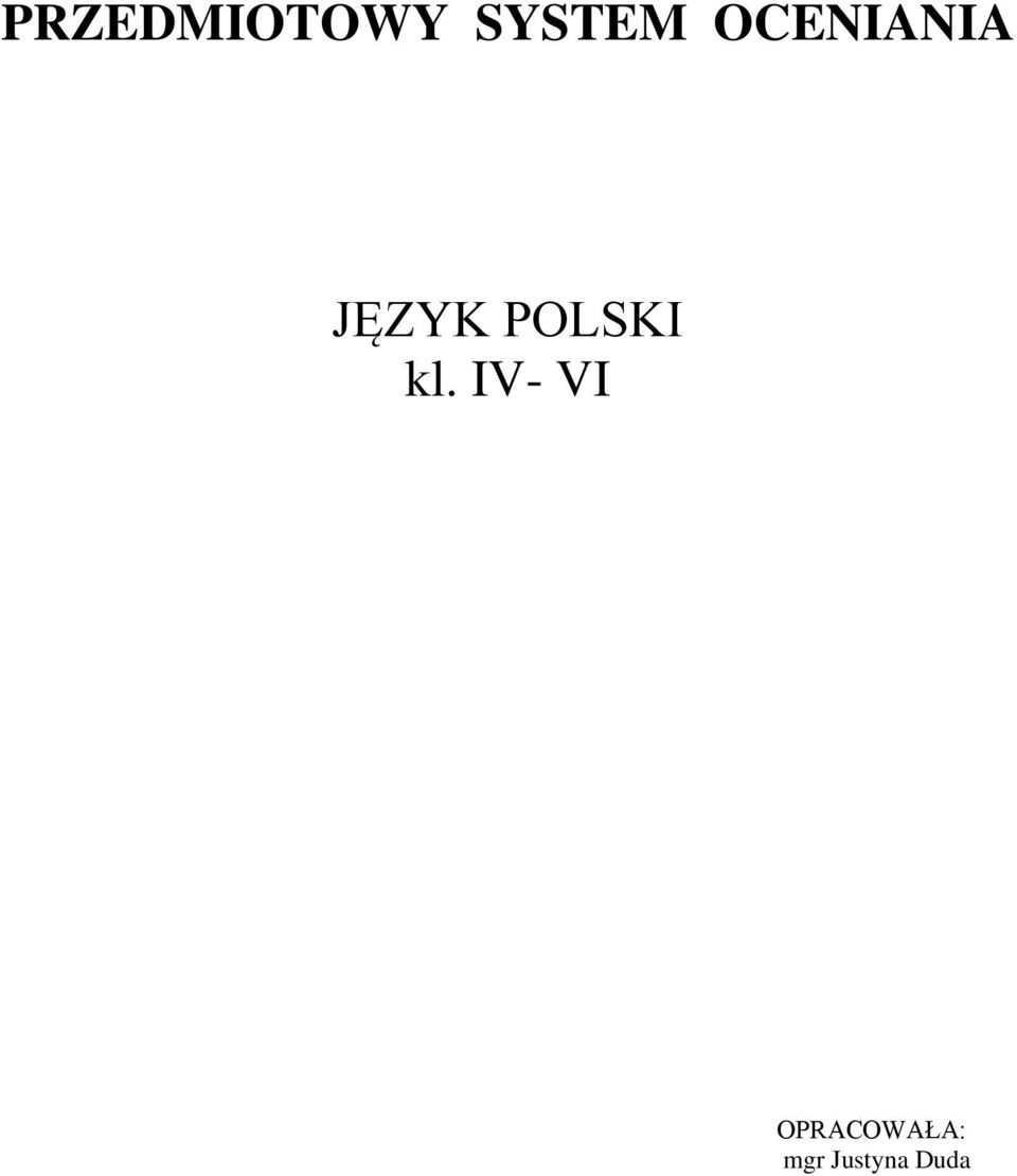 POLSKI kl.