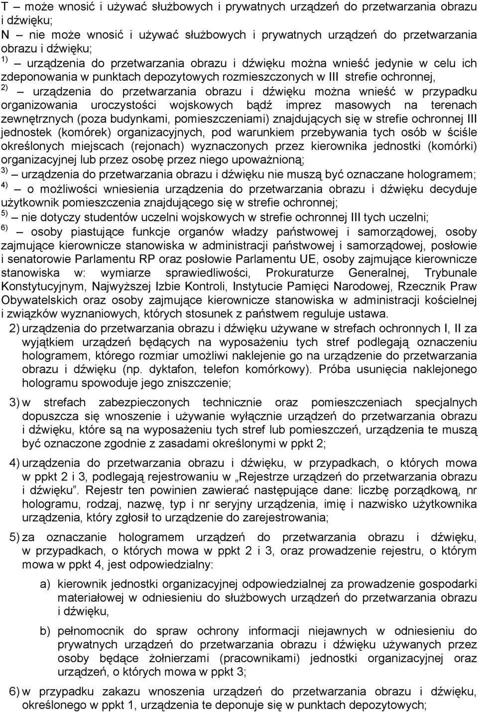 wnieść w przypadku organizowania uroczystości wojskowych bądź imprez masowych na terenach zewnętrznych (poza budynkami, pomieszczeniami) znajdujących się w strefie ochronnej III jednostek (komórek)