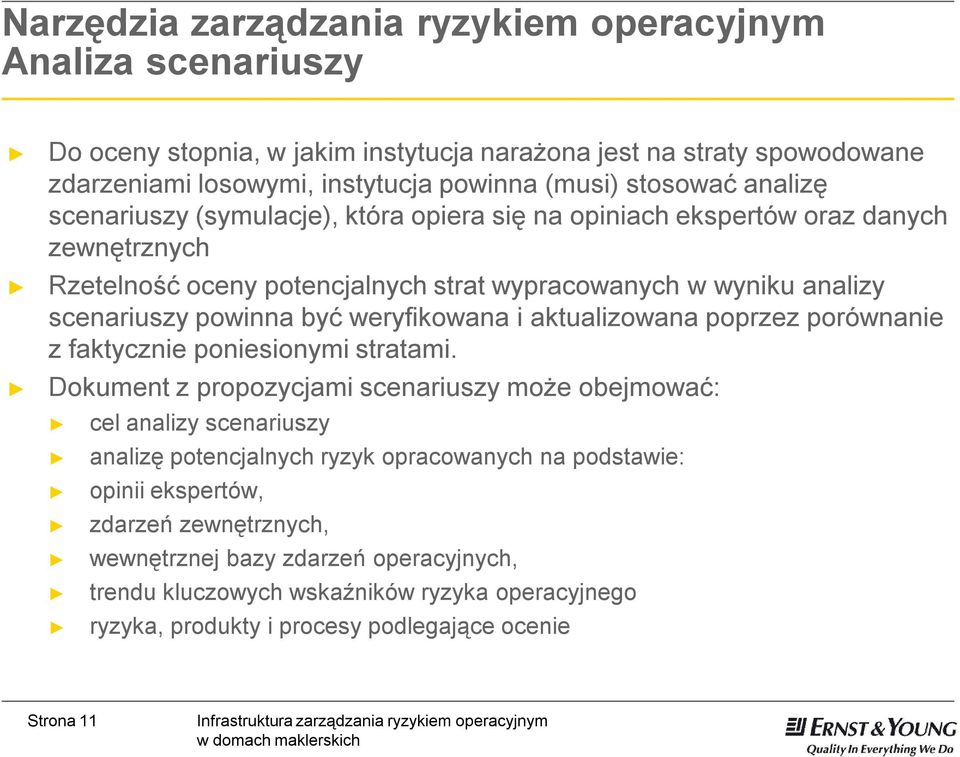 weryfikowana i aktualizowana poprzez porównanie z faktycznie poniesionymi stratami.