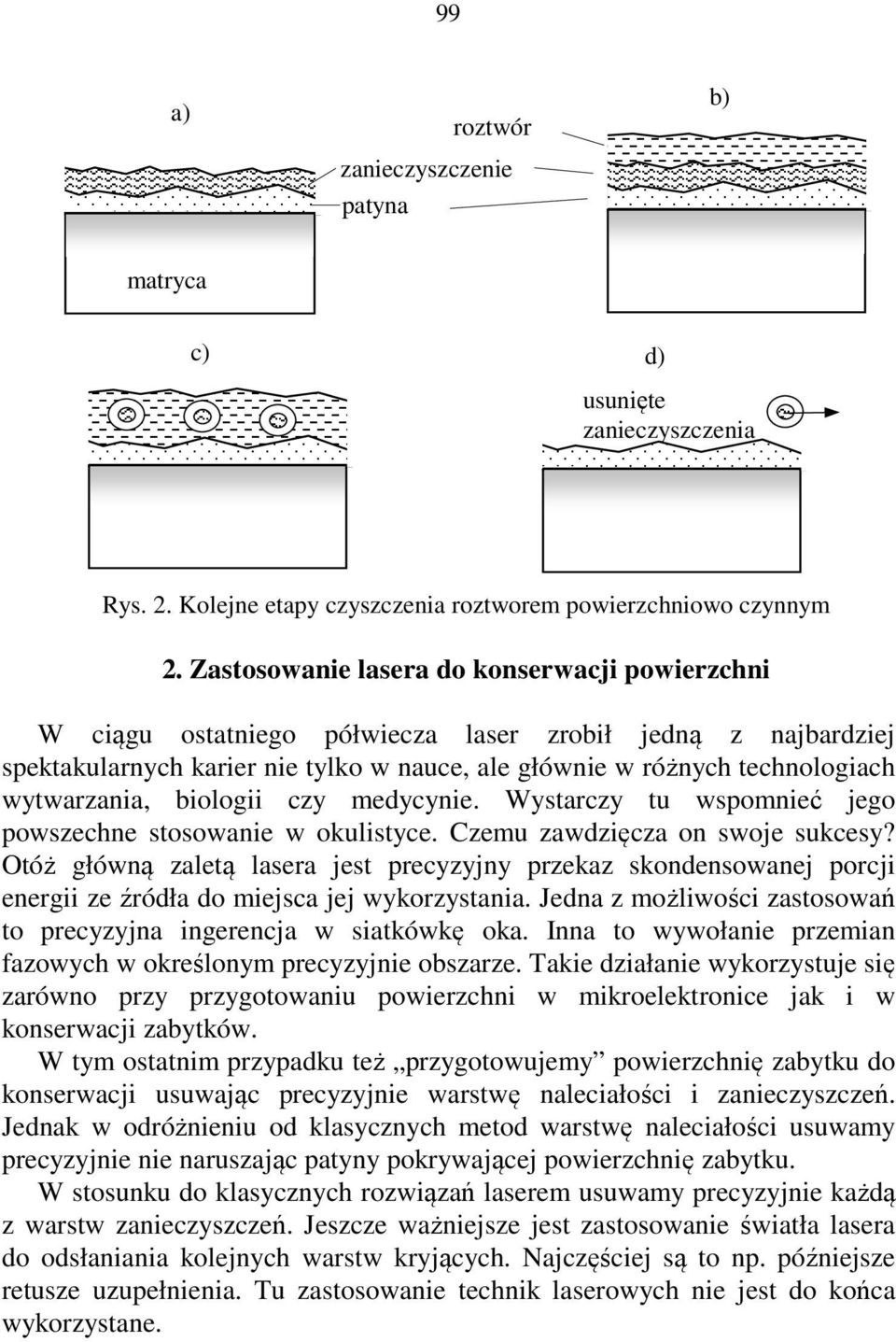 biologii czy medycynie. Wystarczy tu wspomnieć jego powszechne stosowanie w okulistyce. Czemu zawdzięcza on swoje sukcesy?