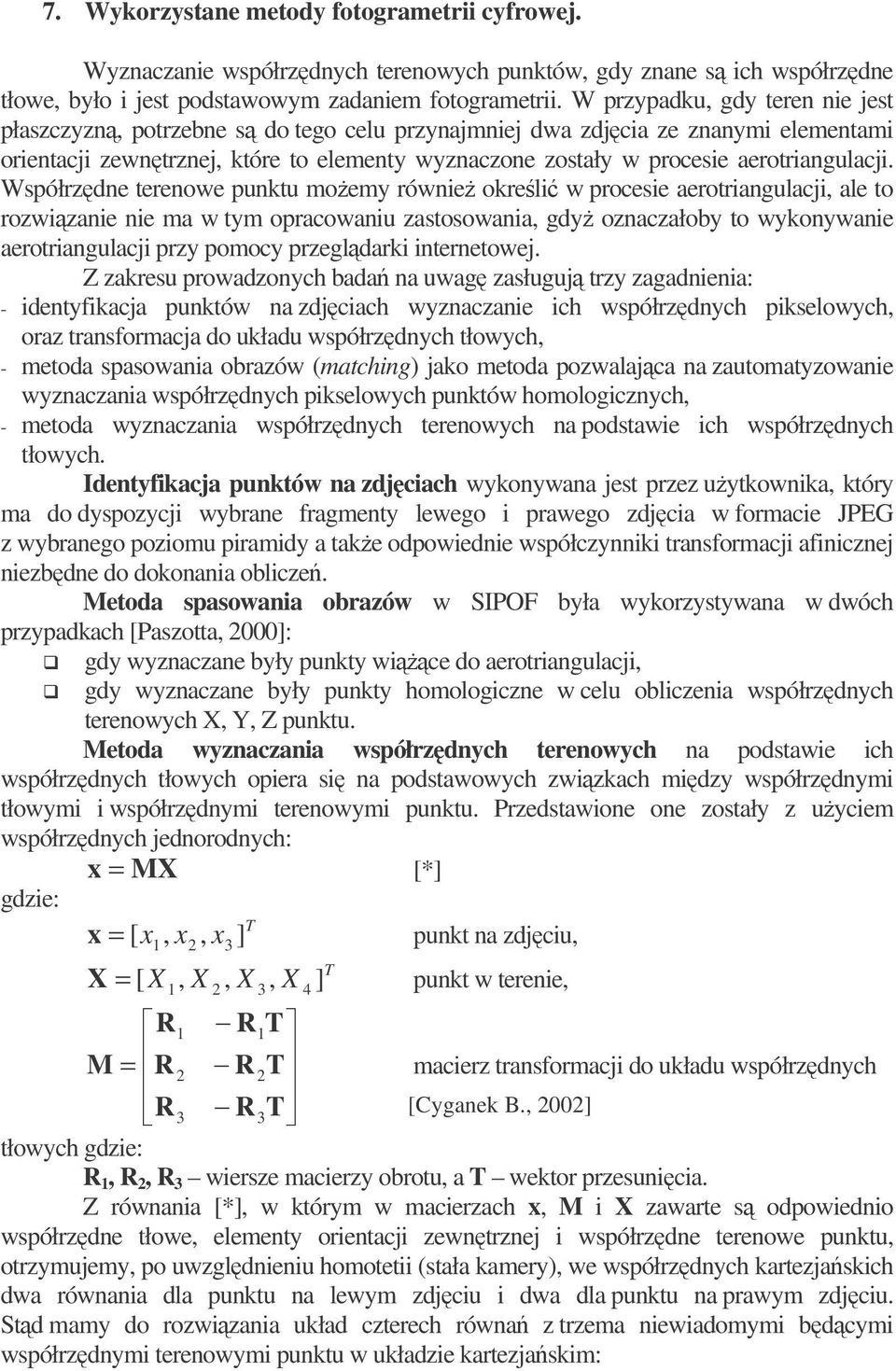 aerotriangulacji.