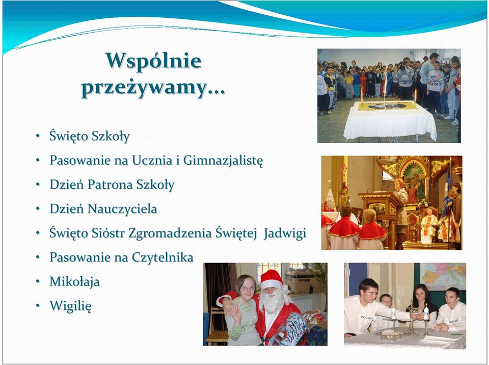 Gimnazjalistę Dzień Patrona Szkoły Dzień