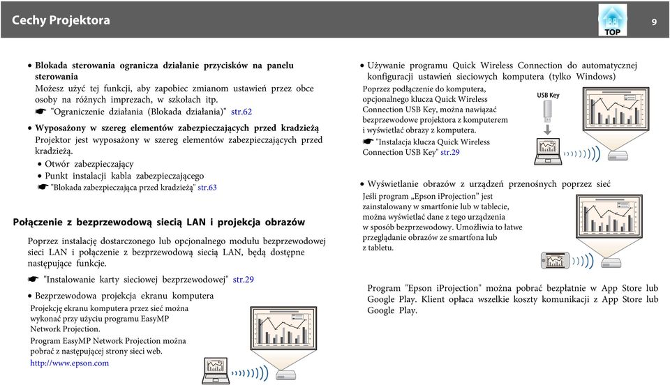 Otwór zbezpieczjący Punkt instlcji kbl zbezpieczjącego s "Blokd zbezpieczjąc przed krdzieżą" str.