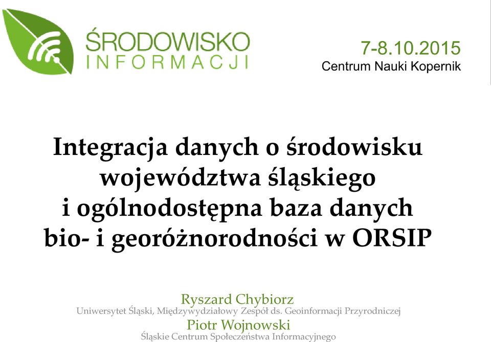 Chybiorz Uniwersytet Śląski, Międzywydziałowy Zespół ds.