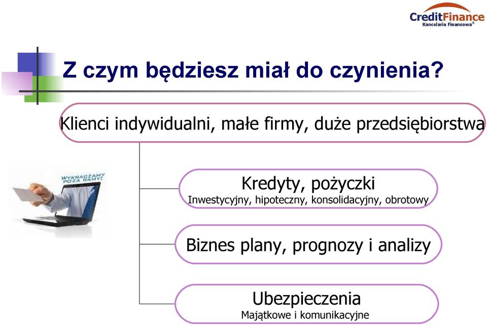 Kredyty, pożyczki Inwestycyjny, hipoteczny,