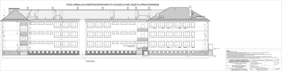 KOPERNIKA 11 O WINDĘ DOSTOSOWANĄ DLA POTRZE OSÓ NIEPEŁNOSPRAWNYH ADRES INWESTYJI: OS. KOPERNIKA 11, 34-1 WADOWIE ZESPÓŁ SZKÓŁ PULIZNYH NR 2 W WADOWIAH, OS.