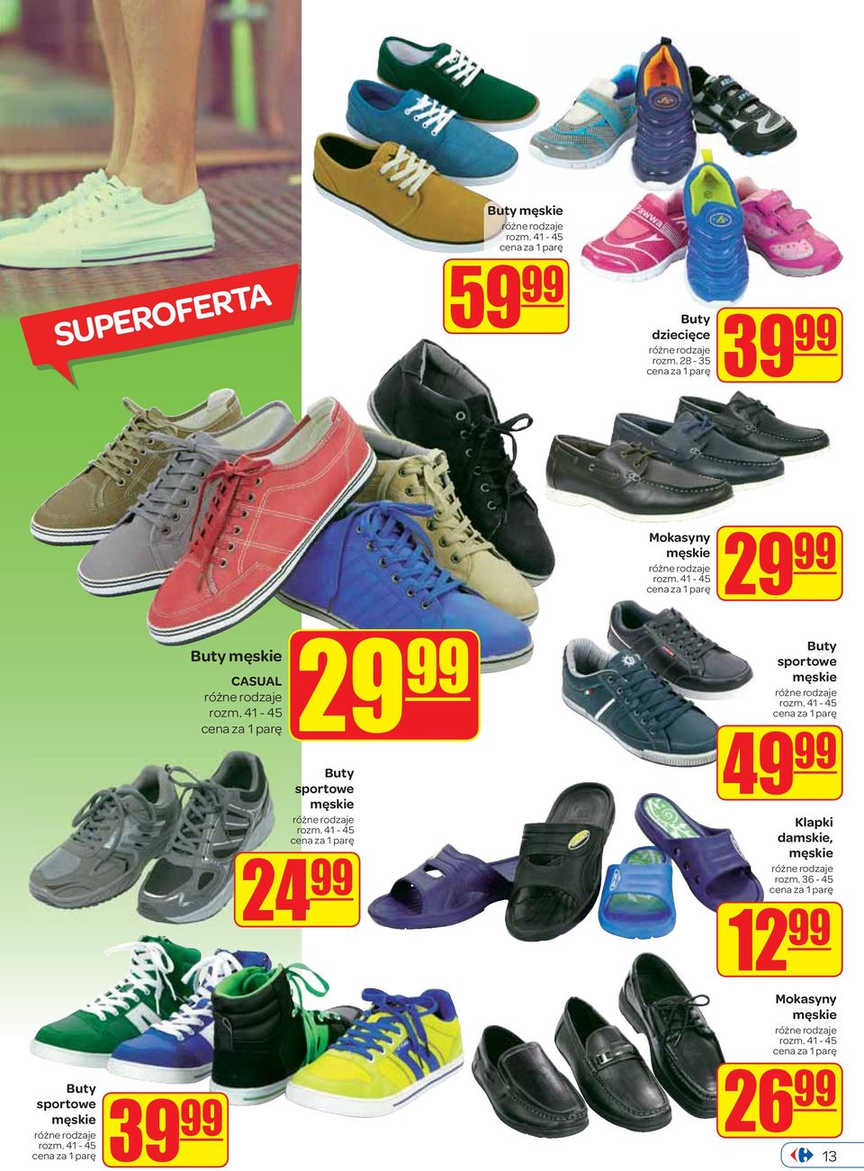 41-45 39 Buty CASUAL rozm. 41-45 29 Buty sportowe rozm.