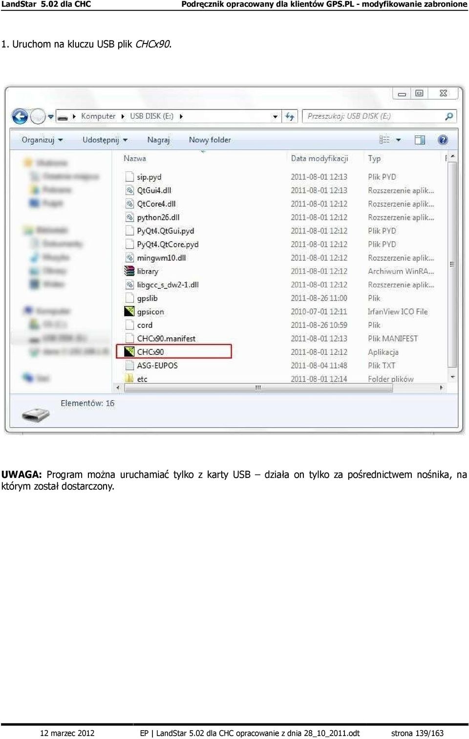 karty USB działa on tylko za pośrednictwem