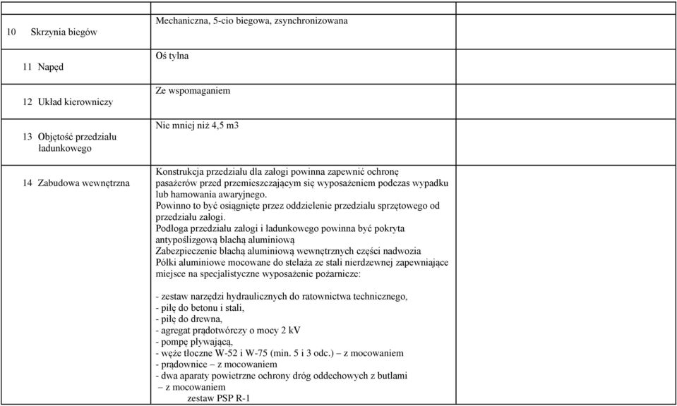 Powinno to być osiągnięte przez oddzielenie przedziału sprzętowego od przedziału załogi.