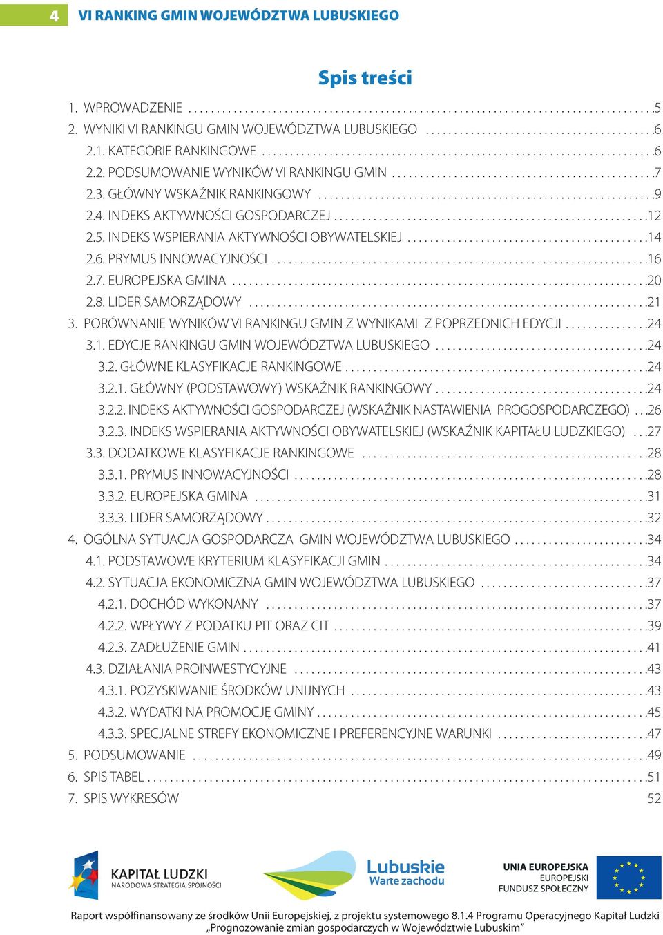 ..............................................7 2.3. GŁÓWNY WSKAŹNIK RANKINGOWY............................................................9 2.4. INDEKS AKTYWNOŚCI GOSPODARCZEJ........................................................12 2.